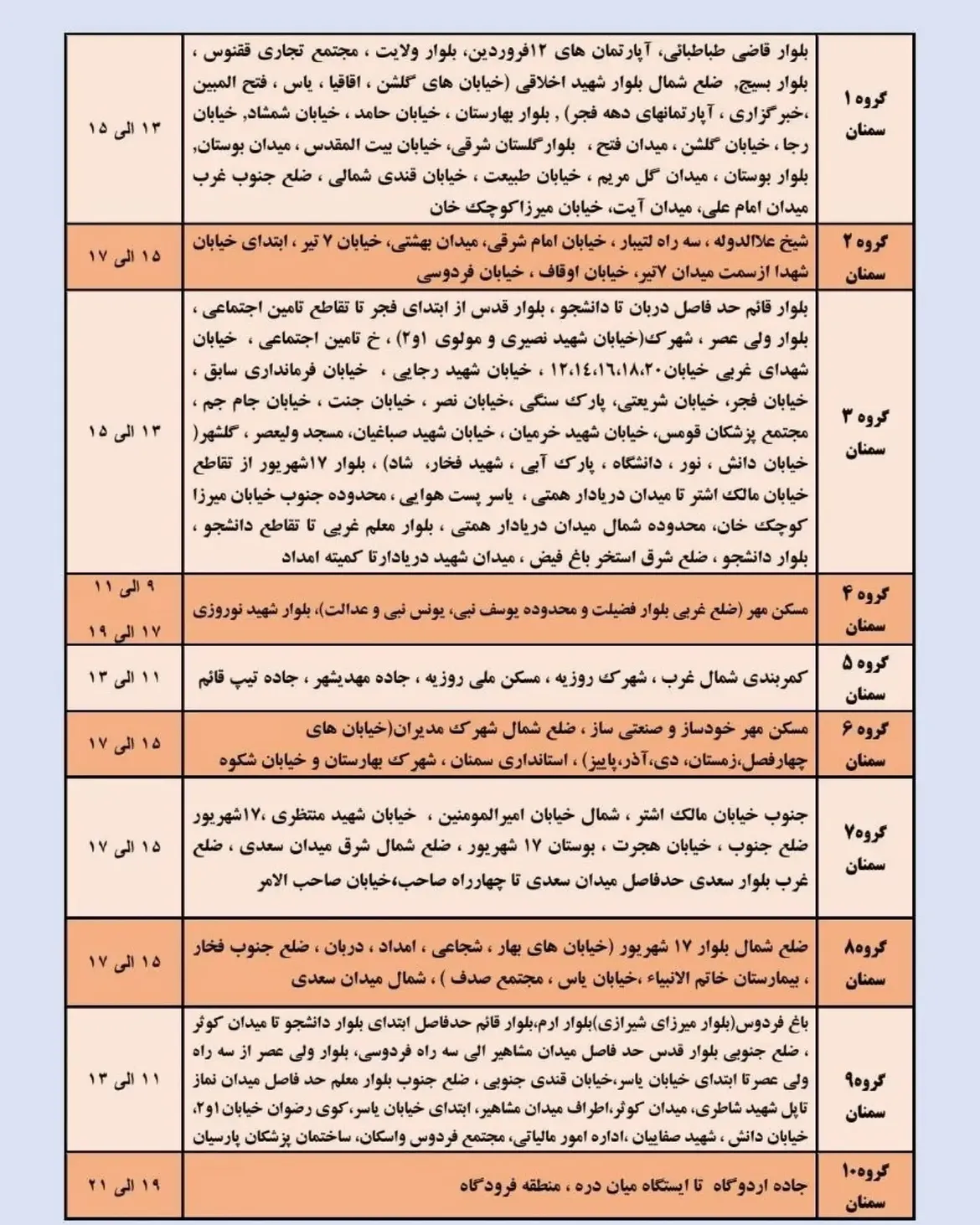 برنامه مدیریت بار پنجشنبه ۱ مرداد ماهاین پست را برای خانواده، دوستان و همشهریان خود ارسال کنید 