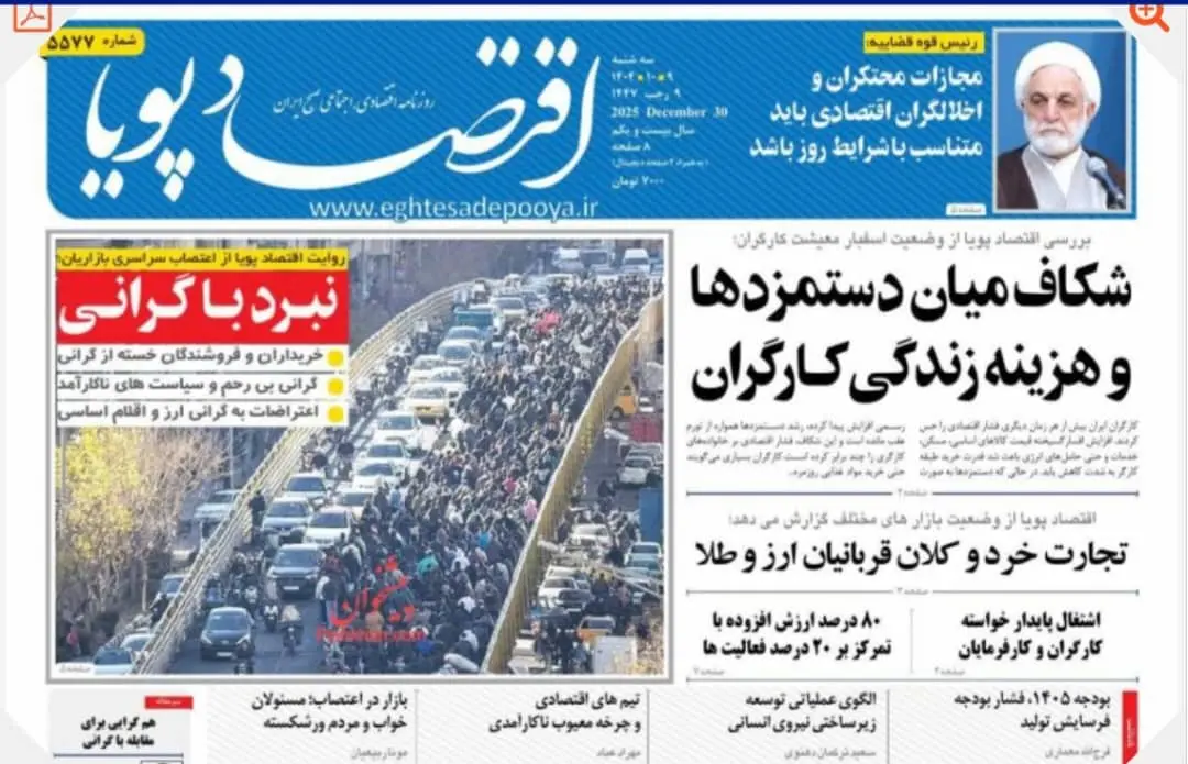 اعتراضات تهران