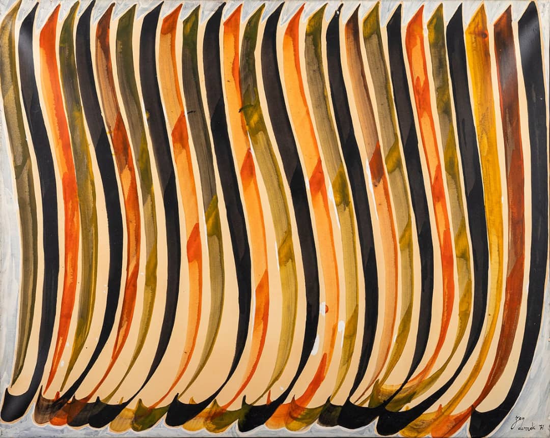 Hossein Zenderoudi in Raha Gallery Collection