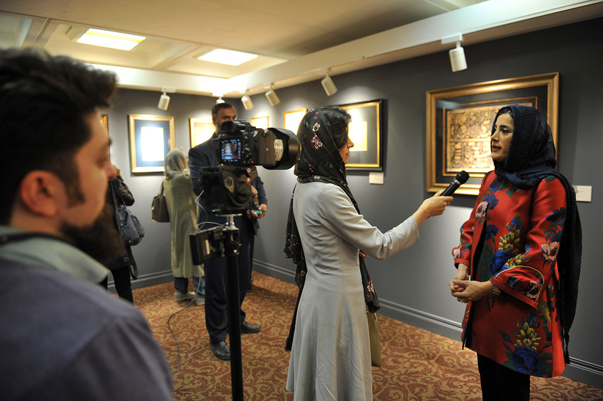 افتتاحیه بخش نمایشگاهی چهارمین حراج باران در مرکز همایش‌های بین‌المللی رایزن