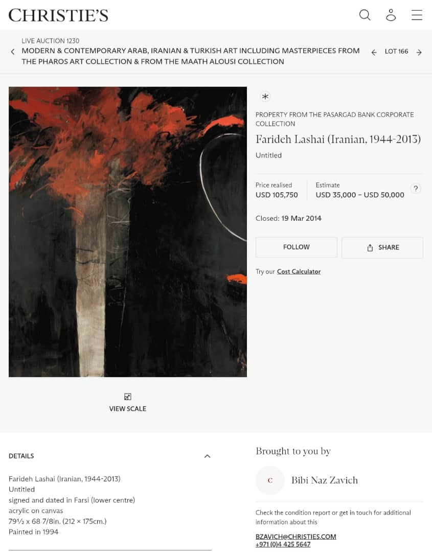 Farideh Lashai Raha Gallery Collection