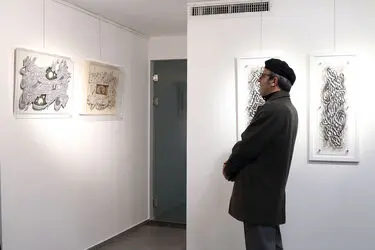 نمایشگاه نقاشی‌خط کیارش یعقوبی درگالری مژده