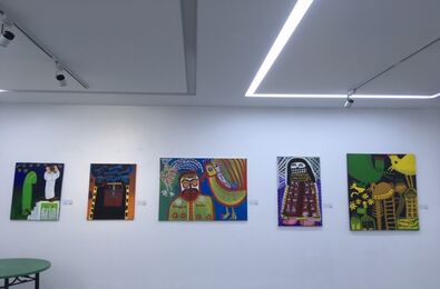 Akram Sarsakhti Art Show in Sales Gallery