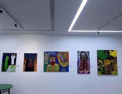 Akram Sarsakhti Art Show in Sales Gallery