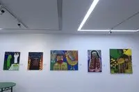 Akram Sarsakhti Art Show in Sales Gallery