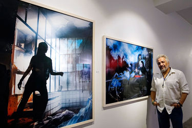 افتتاحیه‌ نمایشگاه نقاشی‌های حسین ژیان در گالری شیرین