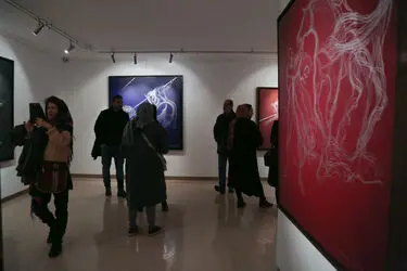 نمایشگاه نقاشی علی ندایی در گالری آتبین 
