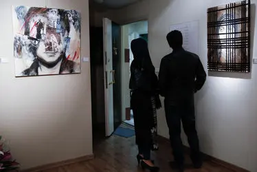 افتتاحیه نمایشگاه نقاشی های فائزه افجه نیا در گالری شَلمان