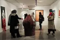  داس و ساتور با خوانش فرهنگی/"نقش بند" 29 هنرمند در گالری ویستا/ گزارش تصویری 