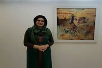 Paintings Inspired by Gabbeh Rugs In The Vali Art Gallery 