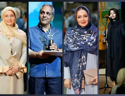 عکس‌های جذاب از جشن حافظ /بازیگران چگونه فشن شدند؟