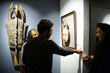 نمایشگاه صورتک و آثار حجم قبایل ساحل عاج در گالری کاما