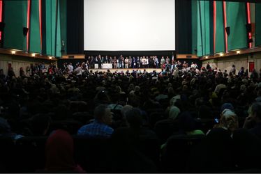 اكران خصوصی فیلم "بچه‌ای با جوراب قرمز" در سینما فلسطین