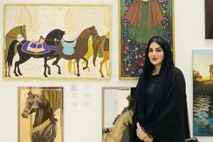 هنر همراه علم؛ شهرزاد طاهری و نمایشگاه هنر در دانشگاه آزاد دوبی