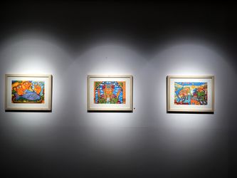 نمایشگاه نقاشی ­‌های آذرخش فراهانی با عنوان «دیوارنگاره» در گالری آریانا 