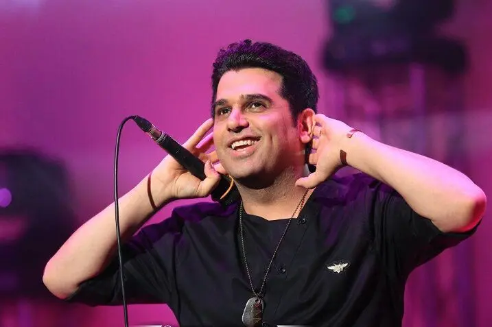 حمید عسکری در کنار همسر و فرزندش/ عکس