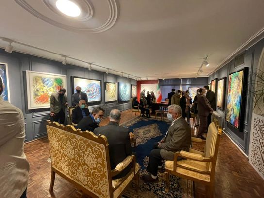 جعفر علی سروی همپا و آشوب ۹ در گالری ترانه باران