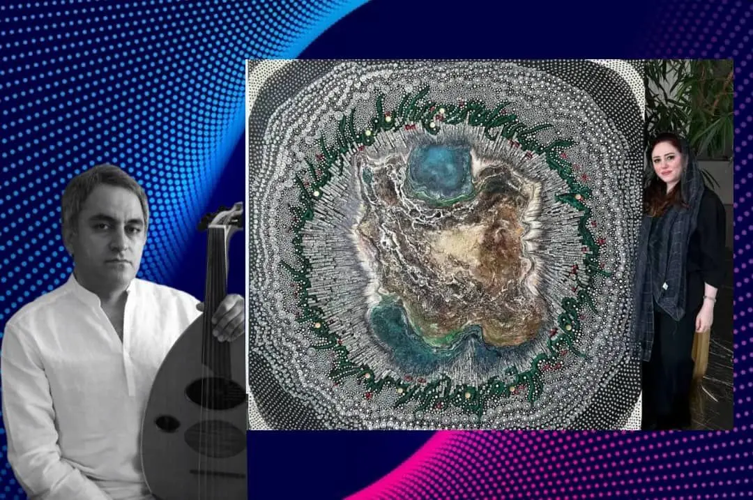 موسیقی و ترانه محمدرضا ابراهیمی برای نقاشی " ایران" بیتا وکیلی در کلکسیون رها گالری خاورمیانه / ویدئو