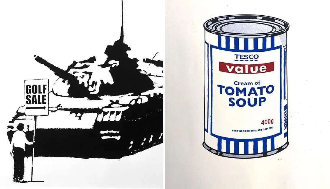 حراج نقاشی‌های سیاسی و اجتماعی بنکسی در نیوزلند/ عکس