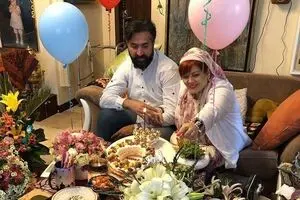جشن سالگرد ازدواج بهاره رهنما / عکس‌ها