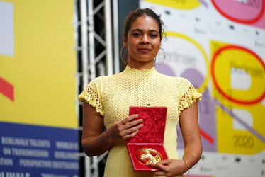 Keisha+Rae+Witherspoon_+winner+of+the+Golden+Bear+for+Best+Short+Film+for+the+film+T+poses+at+the+award+winners+press+conference+during+the+70th+Berlinale+Internati