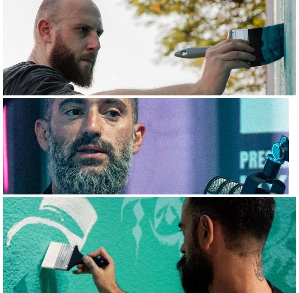 کالیگرافی های دیواری در بینال دبی / دبی کالچر Dubai Culture و هنرمندان آژانتینی، الجزایری و لبنانی