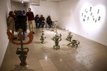 افتتاحیه نمایشگاه آثار حجمی سمیرا دریا و میثم نژاد رسولی در گالری ویستا