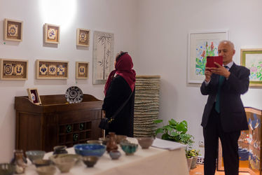 نمایشگاه آثار نقاشی و سرامیک چیبا میاماتو در خانه سرامیک فرزانه