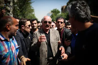 تشییع پیکر ناصر ملک مطیعی در خانه سینما