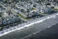 ابتکار معماران برای محافظت از دیواره‌های ساحلی در برابر امواج آب/ عکس
