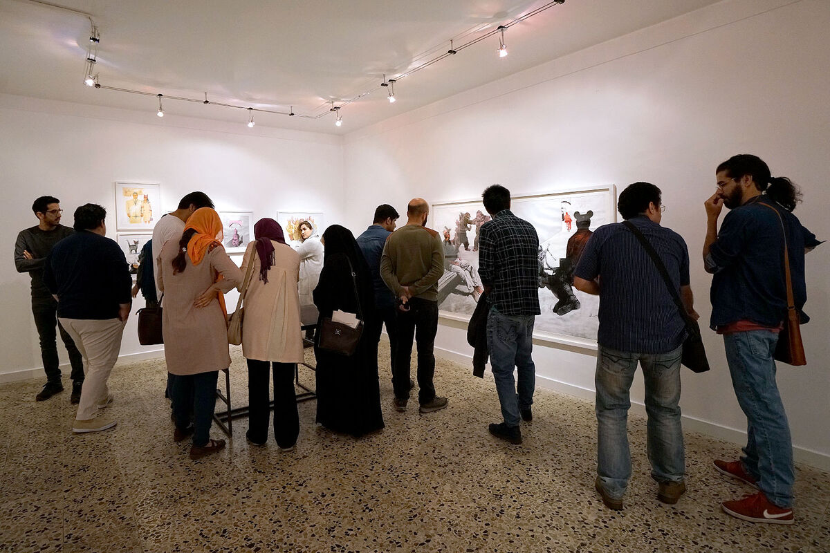 افتتاحیه نمایشگاه آثار حمید بهرامی در گالری هما