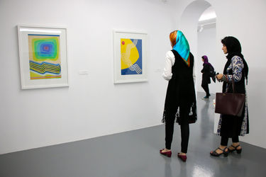نمایشگاه نقش برجسته‌های هندسی محسن وزیری مقدم  در گالری اعتماد