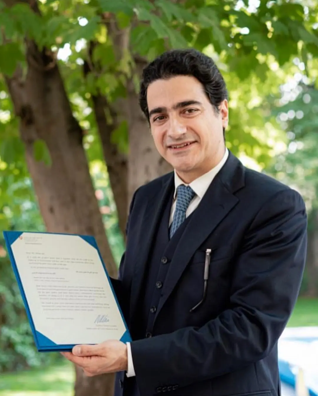 تقدیر سفیر سوئیس از همایون شجریان/ عکس