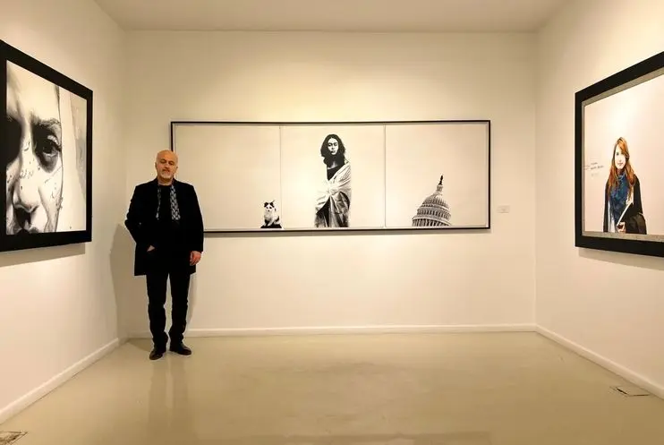 Hamidreza Shafiei and the Distinctive Women in the Paintings of Afshin Pirhashemi at Boom Gallery, Tehran