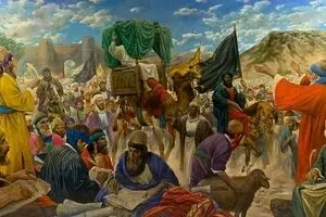 Painter Hassan Ruholamin unveils new artwork on Hadith of Golden Chain 