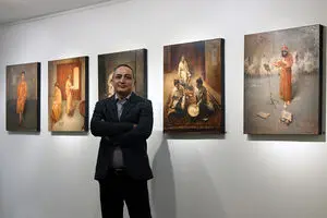 گالری مژده میزبان عظیم مرکباتچی