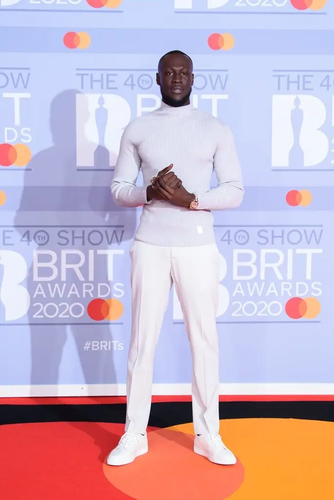 Stormzy-on-2020-BRIT-Awards-Red-Carpet
