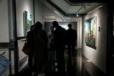 افتتاحیه نمایشگاه نقاشی های قاسم محمدی در گالری ایوان