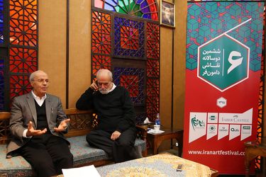 نشست خبری ششمین دوسالانه نقاشی دامون فر- آیدین آغداشلو
