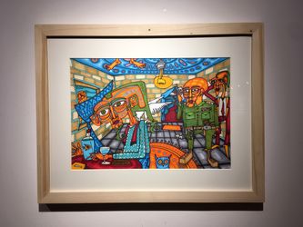 نمایشگاه نقاشی ­‌های آذرخش فراهانی با عنوان «دیوارنگاره» در گالری آریانا 