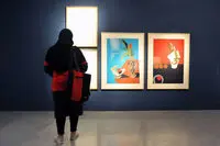 Artworks by Parvaneh Etemadi at Azad Art Gallery