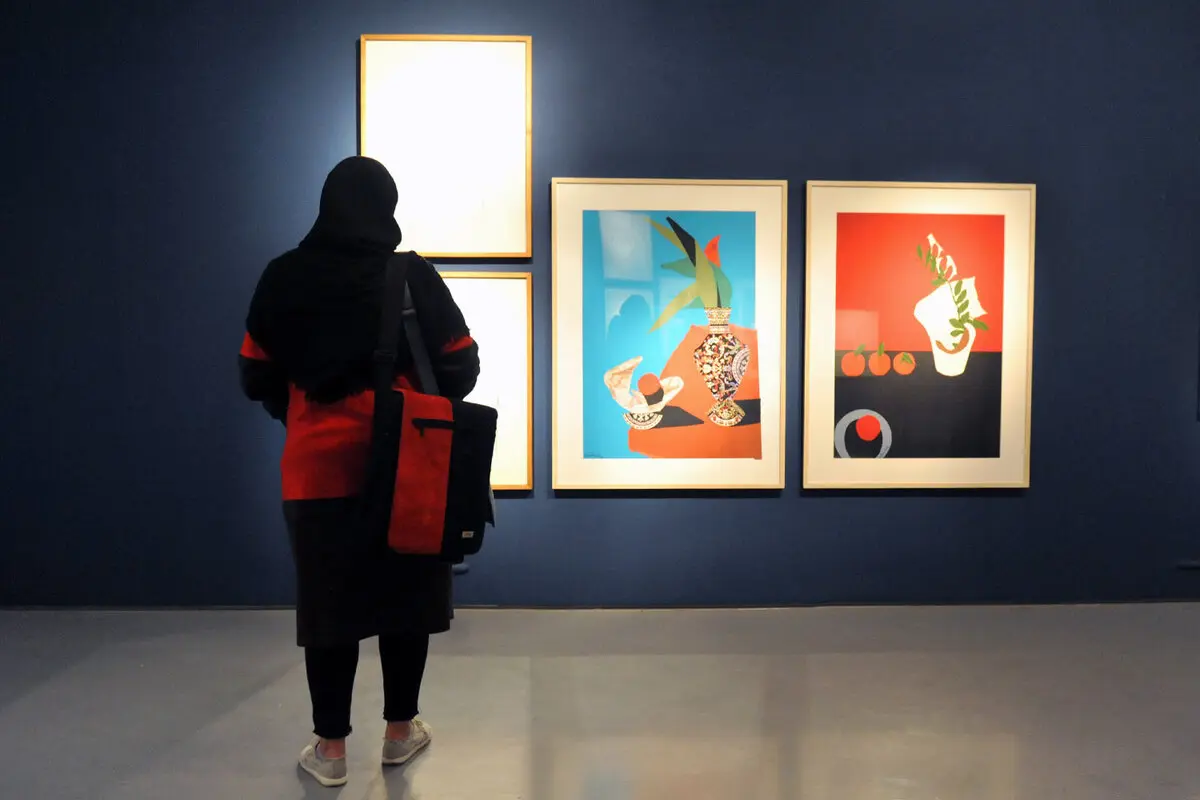 Artworks by Parvaneh Etemadi at Azad Art Gallery