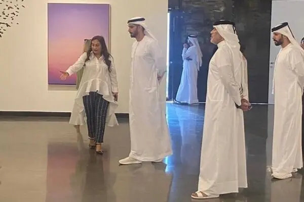 Salem bin Khalid Al Qassimi visited 1x1artgallery Dubai 