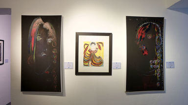 افتتاحیه نمایشگاه نقاشی مکرمه قنبری و علی بلبلی در گالری فردا