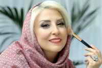 مرجانه گلچین با لباس عروس زمین خورد/ فیلم