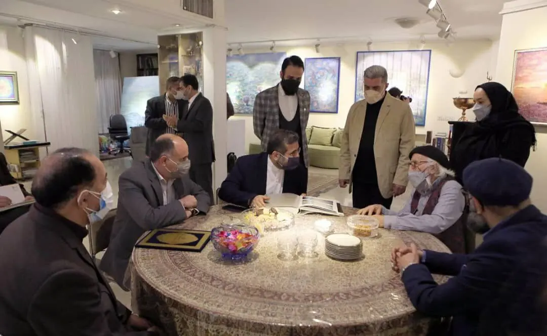دیدار وزیر ارشاد با حسین محجوبی