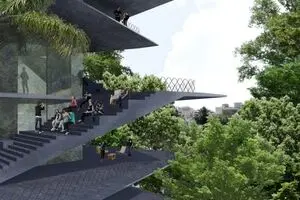معماری سبز فرهنگسرای جدید مکزیکوسیتی/ عکس