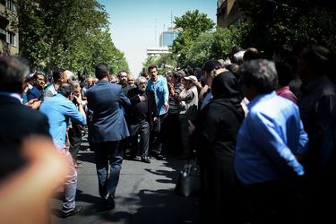 تشییع پیکر ناصر ملک مطیعی در خانه سینما