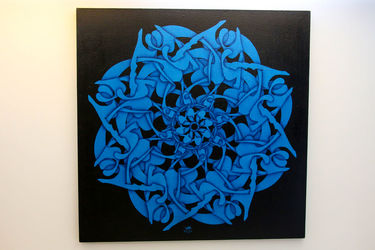 نمایشگاه نقاشی خط روح الله حسین زاده در گالری والی