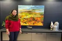 حمیده حجار با طبیعت امپرسیونیستی در رنگ وستا 